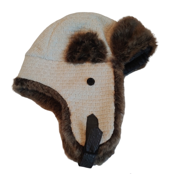 Kids Mudd trapper hat/Christmas Rudolph Winter Beanie hat lot of 2. - Picture 5 of 11